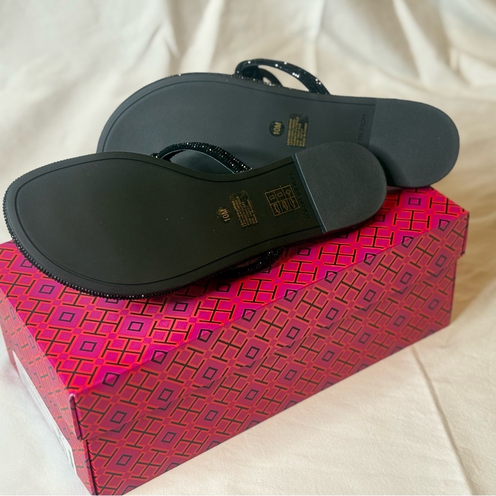 Tory Burch Miller Pavé Knotted Sandal Black - Picture 5 of 5